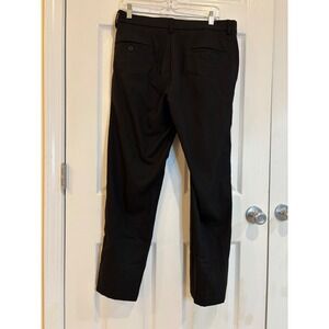 Haggar Pro Slim Fit Men's Black Dress Pants‎ 34x30 Trousers Office Career